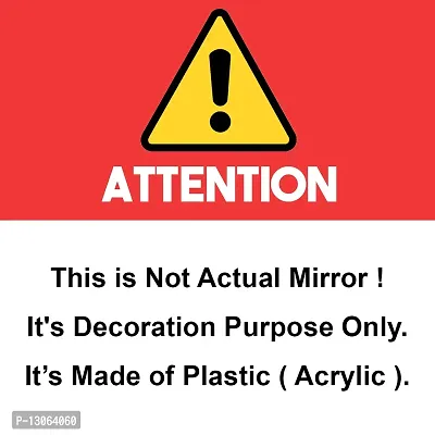 Classic Self Adhesive Wall Mirror Stickers Big Size (30x20) Cm Frameless Mirror for Wall Stickers (B-GlassMirror)-thumb4
