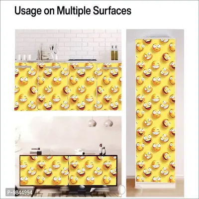 Self Adhesive Wall Stickers for Home Decoration Extra Large Size  300x40 Cm Wallpaper for Walls  Emoji  Wall stickers for Bedroom  Bathroom  Kitchen  Living Room  Pack of  1-thumb5