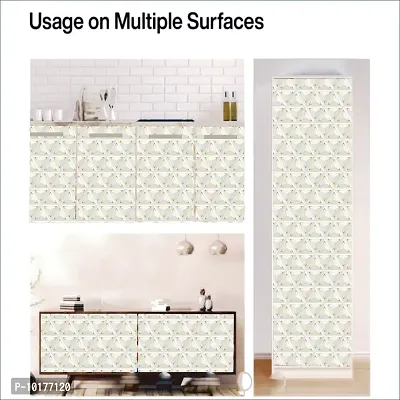 Self Adhesive Wall Stickers for Home Decoration Extra Large Size 300x40Cm Wallpaper for Walls GoldenTriangle Wall stickers for Bedroom  Bathroom  Kitchen  Living Room Pack of -1-thumb5