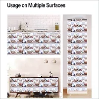 Self Adhesive Wall Stickers for Home Decoration Extra Large Size 300x40Cm Wallpaper for Walls MughalTea Wall stickers for Bedroom  Bathroom  Kitchen  Living Room Pack of -1-thumb4