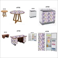 Self Adhesive Wall Stickers for Home Decoration Extra Large Size 300x40Cm Wallpaper for Walls PurpleFlower Wall stickers for Bedroom  Bathroom  Kitchen  Living Room Pack of -1-thumb4