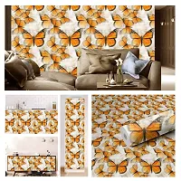 Self Adhesive Wall Stickers for Home Decoration Extra Large Size 300x40Cm Wallpaper for Walls VintageButterfly Wall stickers for Bedroom  Bathroom  Kitchen  Living Room Pack of -1-thumb2