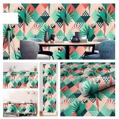 Self Adhesive Wall Stickers for Home Decoration Extra Large Size  300x40 Cm Wallpaper for Walls  ColorFulParrot  Wall stickers for Bedroom  Bathroom  Kitchen  Living Room  Pack of  1-thumb0