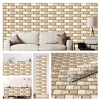 Self Adhesive Wall Stickers for Home Decoration Extra Large Size 300x40Cm Wallpaper for Walls FloralBrick Wall stickers for Bedroom  Bathroom  Kitchen  Living Room Pack of -1-thumb2