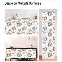 Self Adhesive Wall Stickers for Home Decoration Extra Large Size 300x40Cm Wallpaper for Walls GreetingFlower Wall stickers for Bedroom  Bathroom  Kitchen  Living Room Pack of -1-thumb4