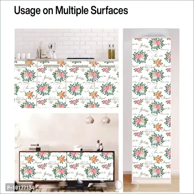 Self Adhesive Wall Stickers for Home Decoration Extra Large Size 300x40Cm Wallpaper for Walls GreetingFlower Wall stickers for Bedroom  Bathroom  Kitchen  Living Room Pack of -1-thumb5