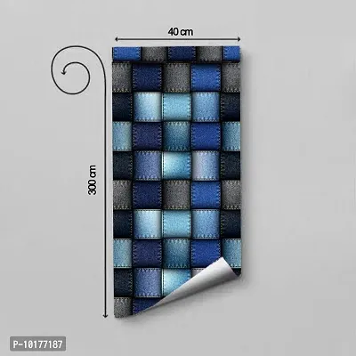 Self Adhesive Wall Stickers for Home Decoration Extra Large Size 300x40Cm Wallpaper for Walls JeanSqaure Wall stickers for Bedroom  Bathroom  Kitchen  Living Room Pack of -1-thumb0