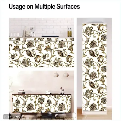 Self Adhesive Wall Stickers for Home Decoration Extra Large Size 300x40Cm Wallpaper for Walls BrownBail Wall stickers for Bedroom  Bathroom  Kitchen  Living Room Pack of -1-thumb5