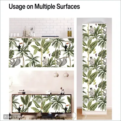 Self Adhesive Wall Stickers for Home Decoration Extra Large Size 300x40Cm Wallpaper for Walls JungleMonkey Wall stickers for Bedroom  Bathroom  Kitchen  Living Room Pack of -1-thumb5