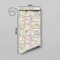 Classic Self Adhesive Wall Stickers For Kitchen Big Size (200x40)Cm  (HomeKitchen) Wallpaper for Walls Of Kitchen | Bedroom | Living Room Pack Of - 1-thumb1