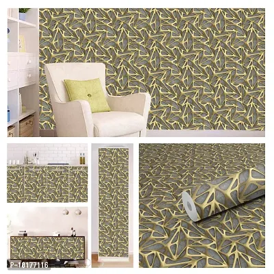 Self Adhesive Wall Stickers for Home Decoration Extra Large Size 300x40Cm Wallpaper for Walls GoldenSpiderTrap Wall stickers for Bedroom  Bathroom  Kitchen  Living Room Pack of -1-thumb3