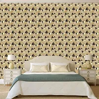 Self Adhesive Wall Stickers for Home Decoration Extra Large Size 300x40Cm Wallpaper for Walls GoldPyramite Wall stickers for Bedroom  Bathroom  Kitchen  Living Room Pack of -1-thumb1