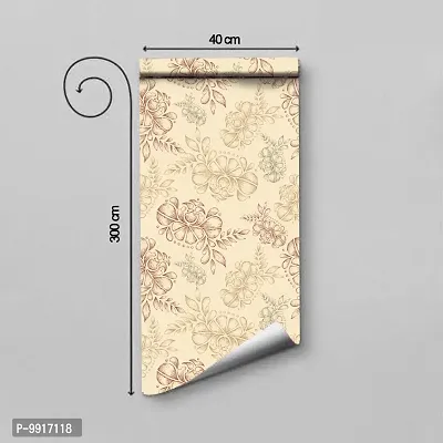 Self Adhesive Wall Stickers for Home Decoration Extra Large Size (300x40)Cm Wallpaper for Walls (Old Gold) Wall stickers for Bedroom  Bathroom  Kitchen  Living Room (Pack of 1)-thumb2