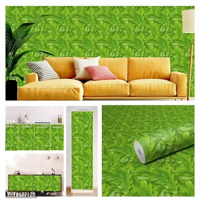 Self Adhesive Wall Stickers for Home Decoration Extra Large Size 300x40Cm Wallpaper for Walls GreenPatti Wall stickers for Bedroom  Bathroom  Kitchen  Living Room Pack of -1-thumb3