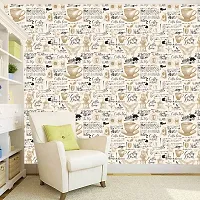 Self Adhesive Wall Stickers for Home Decoration Extra Large Size 300x40Cm Wallpaper for Walls CoffeeShop Wall stickers for Bedroom  Bathroom  Kitchen  Living Room Pack of -1-thumb1