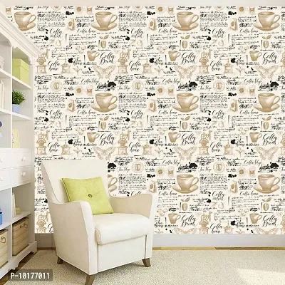 Self Adhesive Wall Stickers for Home Decoration Extra Large Size 300x40Cm Wallpaper for Walls CoffeeShop Wall stickers for Bedroom  Bathroom  Kitchen  Living Room Pack of -1-thumb2