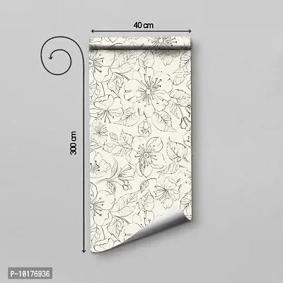 Self Adhesive Wall Stickers for Home Decoration Extra Large Size 300x40Cm Wallpaper for Walls BlastFlower Wall stickers for Bedroom  Bathroom  Kitchen  Living Room Pack of -1