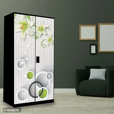 Decorner - Self Adhesive Almirah Wallpaper Wardrobe | Wall Sticker | Extra  Large Size PVC Vinyl (213x99cm)