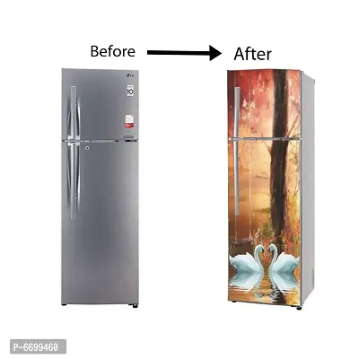 WallDaddy Self Adhesive Fridge Sticker | Decorative Wallpaper and Wall Sticker Extra Large (160x60)CM Fridge Sticker For Home and Kitchen Decorati-thumb5