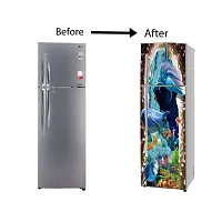 WallDaddy Self Adhesive Fridge Sticker | Decorative Wallpaper and Wall Sticker Extra Large (160x60)CM Fridge Sticker For Home and Kitchen Decorati-thumb4