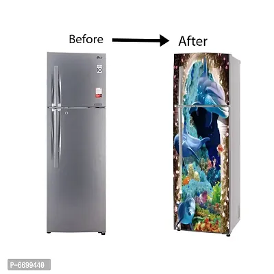 WallDaddy Self Adhesive Fridge Sticker | Decorative Wallpaper and Wall Sticker Extra Large (160x60)CM Fridge Sticker For Home and Kitchen Decorati-thumb5