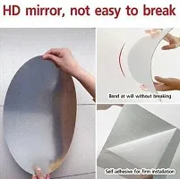 WallDaddy Mirror Stickers For Wall |(Oval Mirror) Size-30cm X 20cm - 3D Acrylic Decorative Mirror Wall Stickers, Mirror For Wall | Home | Almira | Bedroom | Livingroom | Kitchen | KidsRoom Etc.-thumb2