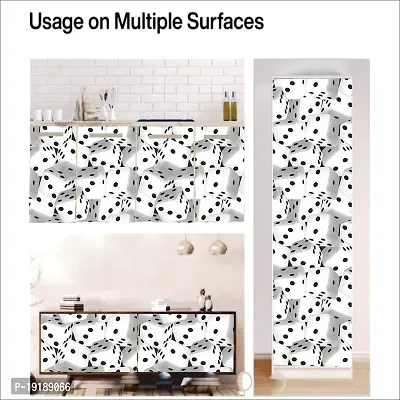 WallDaddy Wallpaper For Bedroom Wall and Wallpaper for Drawing Room Dice Design Wallpaper Pack of 2 Wallpapers | Self Adhesive Wallpaper Just Peel and Stick Wall Sticker 3D Dice-thumb2