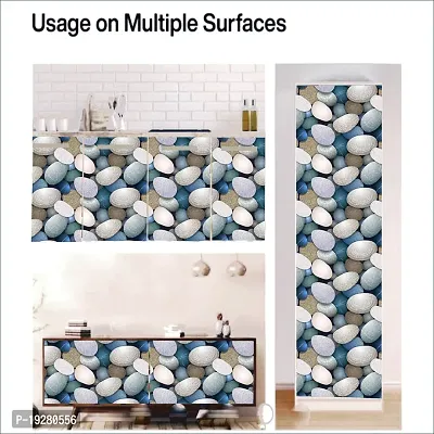 WallDaddy Wallpaper For Bathroom Wall and Wallpaper for Wash Basin Water Proof Wallpaper Marble Design Wallpaper Pack of 2 Wallpapers | Self Adhesive Wallpaper Just Peel and Stick Wall Sticker Multi M-thumb3