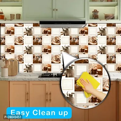 WallDaddy Wallpaper For Kitchen Waterproof |Kitchen Wallpapers Oil Proof | Kitchen Wallpaper Waterproof Pack of 1 Roll (40 X 200)cm Kitchen Wallpaper Waterproof Oil Proof Wall Sticker For Kitchen Wall-thumb3