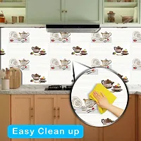 WallDaddy Wallpaper For Kitchen Waterproof |Kitchen Wallpapers Oil Proof | Kitchen Wallpaper Waterproof Pack of 1 Roll (40 X 200)cm Kitchen Wallpaper Waterproof Oil Proof Wall Sticker For Kitchen Wall-thumb1