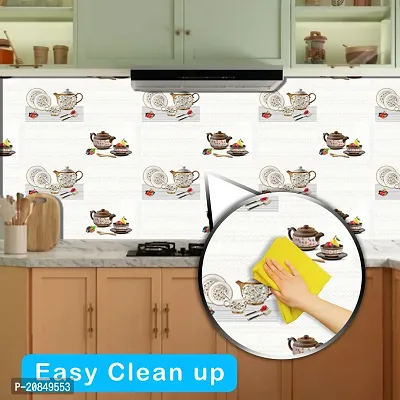 WallDaddy Wallpaper For Kitchen Waterproof |Kitchen Wallpapers Oil Proof | Kitchen Wallpaper Waterproof Pack of 1 Roll (40 X 200)cm Kitchen Wallpaper Waterproof Oil Proof Wall Sticker For Kitchen Wall-thumb2