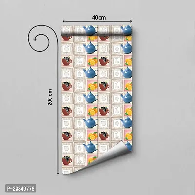 WallDaddy Wallpaper For Kitchen Waterproof |Kitchen Wallpapers Oil Proof | Kitchen Wallpaper Waterproof Pack of 1 Roll (40 X 200)cm Kitchen Wallpaper Waterproof Oil Proof Wall Sticker For Kitchen Wall-thumb3