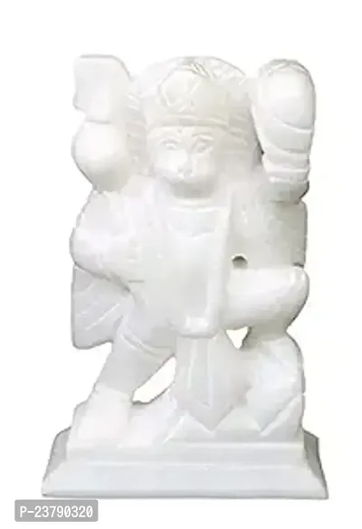 Hanuman Ji Murti Puja Products Hanuman Ji Idol Marble Murti/Statue For Prosperity Pooja Room Office Use Balaji Idol Mahaveer Hanuman Ji God Decoative Showpiece