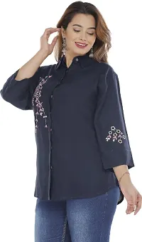 Classic Rayon Embroidered Shirt for Women-thumb3