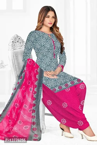 Fancy Crepe Unstitched Dress Material for Women