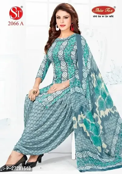 Fancy Crepe Printed Unstitched Dress Material For Women