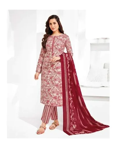 Fancy Synthetic Crepe Printed Unstitched Suits
