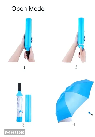 RST Bottle Shape Umbrella Sunlight,Rain protection Umbrella(Blue)-thumb2