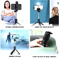 RST Selfie Stick 3 in 1 Function Sturdy Tripod Stand and Mobile Stand Selfie Stick (Black)-thumb1