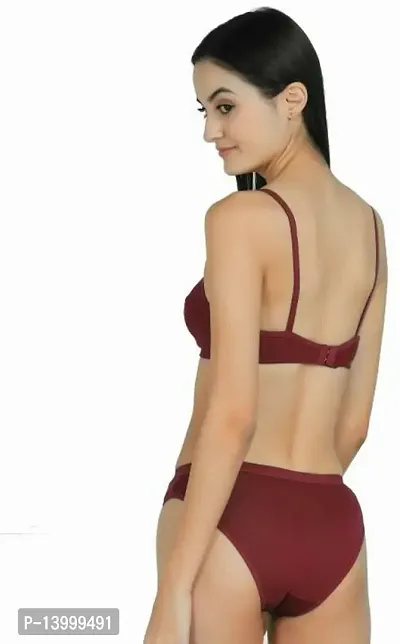 Buy Bra Panty Set Maroon and Pink 32 Online In India At Discounted Prices