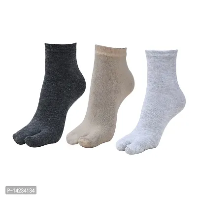 Morbih Solid Ladies Socks For Women Pack of 3-thumb0