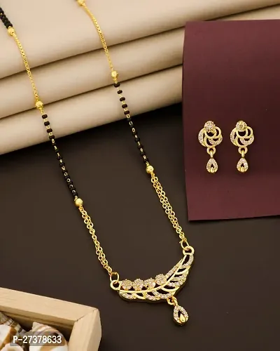 Stylish Golden Metal Jewellery Set For Women-thumb0