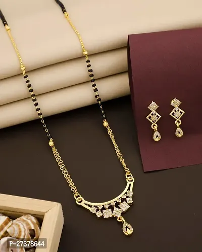 Stylish Golden Alloy Jewellery Set For Women-thumb0