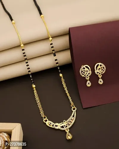 Stylish Golden Metal Jewellery Set For Women-thumb0