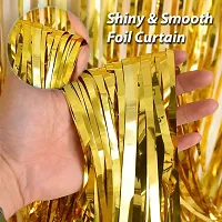 4 in 1 Birthday Party Decoration Golden &amp; Black Theme for Party Decoration (Set of 1)-thumb3