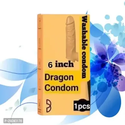 Condom 6-inch with Realistic Texture and Extended Performance-thumb0