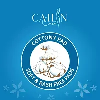 Cailin Care (SUPER SAVER PACK ) 100% Natural Pure Cotton Sanitary Pads (Size - XXL | 280mm)(Combo of 3 Packets) Sanitary Pad  (Pack of 120)-thumb2