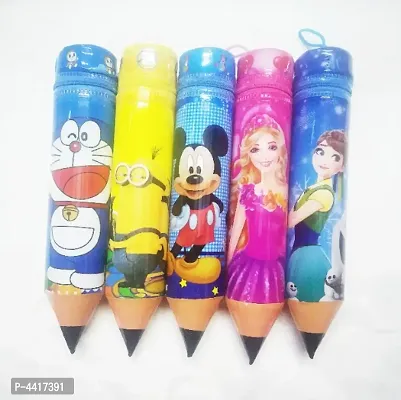 Kids pencil and colour pouch pack of 5