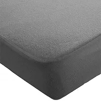 Waterproof Mattress Protector 100% Terry Cotton Waterproof Bed Protector for Baby and Adults, Elastic Fitted Mattress Protector Breathable Bed Cover  Mattress Cover with 200 GSM-thumb3
