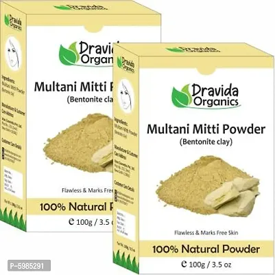 Dravida Organics Multani Mitti Powder (Bentonite Clay)  (200 g)